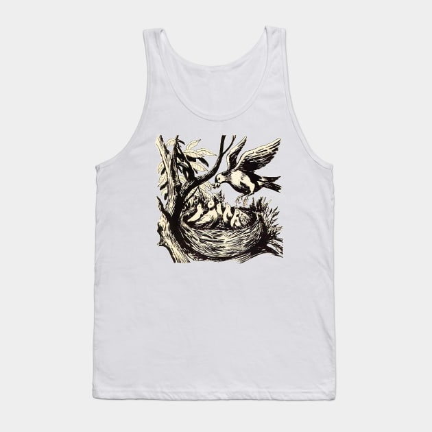 mother bird in the nest Tank Top by Marccelus